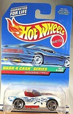 1998 Hot Wheels #724 Dash 4 Cash Series 4/4 DODGE VIPER RT/10 White w/RZRSp THLD