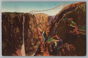 Postal de The Great Bridge Royal Gorge Colorado - Imagen 1 de 2