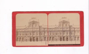 VTG. PARIS MONUMENTS ~ PAVILION LOUVRE ~ STEREO VIEW CARD ~ WILLIAM WADSWORTH - Picture 1 of 2