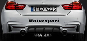 Motorsport Vinyl Decal Sticker sport car racing sticker emblem bumper logo BLACK - Picture 1 of 1