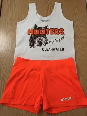Nuevo Uniforme Hooters Disfraz Halloween Tanque/Corto Clearwater Florida Talla Mediana Foto 1 de 4
