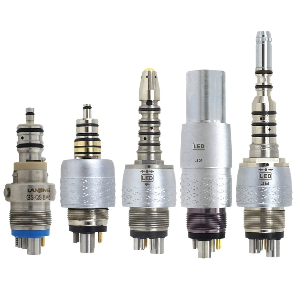 Acoplamiento dental de fibra óptica de 6 pines para NSK Kavo RQ-24 BienAir Sirona MULTIflex Foto 1 de 4