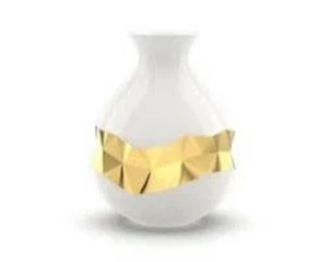 Anna New York Talianna Oro Bud Vase 24 K Gold Vase - Picture 1 of 5