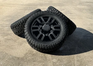 2011-2025 GMC Sierra 2500 Black SLT 20" 8-180 Wheels 275/65R20 R/T 10 PLY Tires - Picture 1 of 4