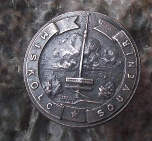 Miskolc Hungary MTS Varosi Tanacsa City Council TV Tower Souvenier Pin Badge - Picture 1 of 2