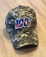 NFL 100th Season Cap Hat 2019 Adjustable Digital Camo Patch Style Military 100