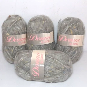 Donna by Wendy Yarn, Lot of 4, Gray & Pink, Mohair/Acrylic/Polyester/Nylon, 50g - Picture 1 of 9