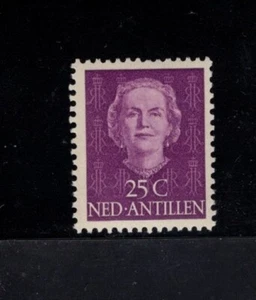 Antillas Neerlandesas 1950 violeta 25c Reina Juliana MLH Sc 222 - Imagen 1 de 1