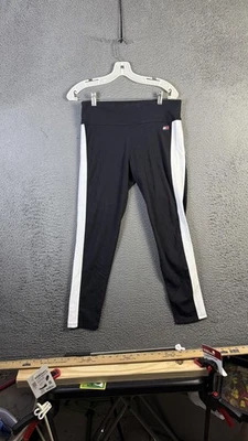 Tommy Hilfiger Leggings Womens Large Sport Stripe Colorblock Athletic 28 Inseam - Image 1 of 4