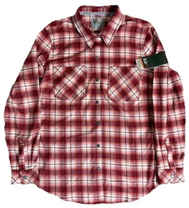 5.11 Tactical Medium Hanna Flannel Sangria Plaid Women’s Snap Button Shirt NWT - Picture 1 of 10