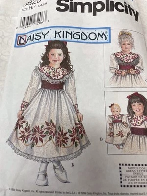 Daisy Kingdom “Homespun Holiday” Dress For Young Girl And 18” Doll Kit - Image 1 of 3