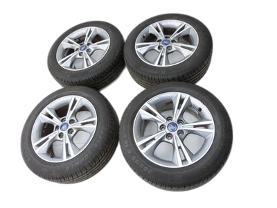 4x Kompletträder Alu Ganzjahresreifen 205/55R16 5X108/108 8.20-8.74mm für Foc... - Bild 1 von 4