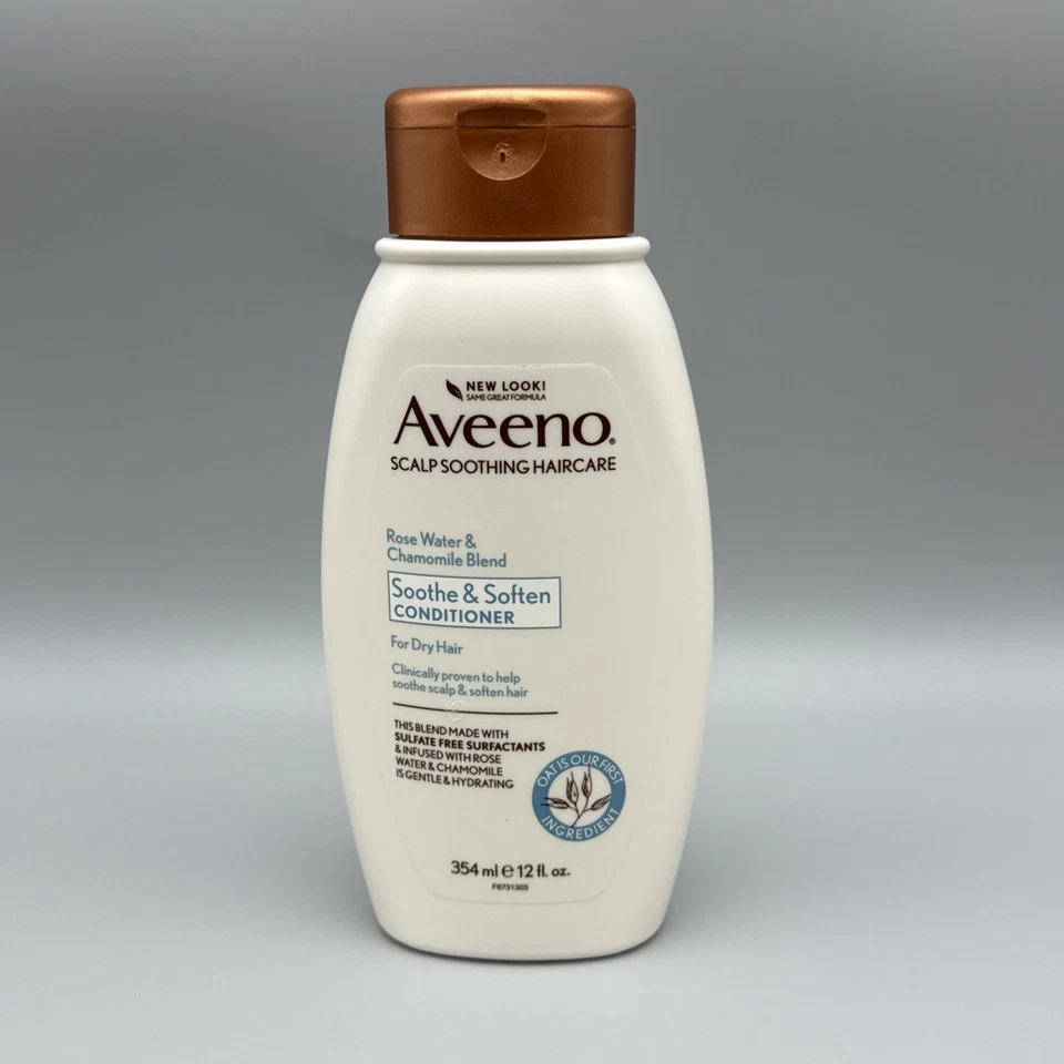 Acondicionador Aveeno mezcla de agua de rosas y manzanilla 12 fl oz calmar y suavizar Foto 1 de 2