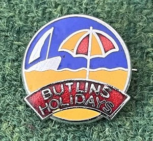 Vintage Fattorini Enamel Badge Reg No 27259 - Butlins Holidays - Picture 1 of 6