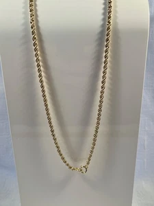 Kordelkette in 14 karat/585 Gold - 60 cm lang - 12,5 gramm - Bild 1 von 3