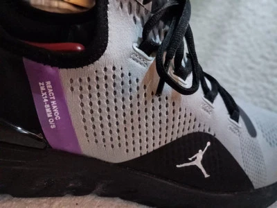  Tênis de corrida Nike Jordan React Havoc (AR8815-002) masculino preto cinza tamanho 14 - Imagem 1 de 4