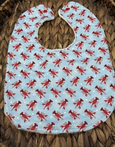 Lobster Handmade Baby Bib - Picture 1 of 3
