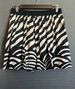 Banana Republic elastische Taille Reißverschluss hinten 100 % Seide federleicht Minirock 4 - Bild 1 von 3