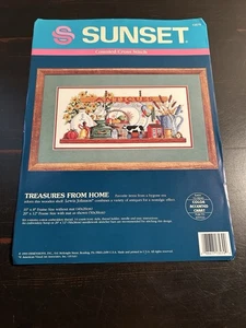 De colección Puesta de sol Contado Punto de Cruz TESOROS DE CASA por Lewis Johnson PAQUETE ABIERTO - Imagen 1 de 7