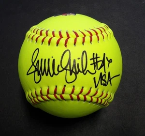 Jennie Finch Team USA Signed Yellow Softball JSA Authenticated - Picture 1 of 5