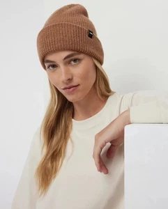 Vuori Douglas Beanie Mütze Weizen Meliert Braun Hellbraun Wolle Kaschmir Mischung V821 - Bild 1 von 12