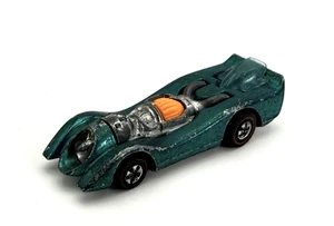 Vintage Hot Wheels Red Line - Aqua Blue Green Jet Threat (Rough, loose) - Picture 1 of 6