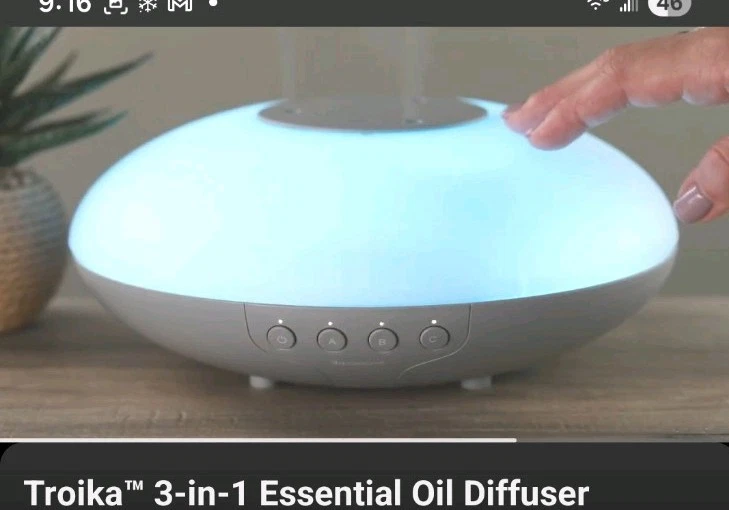 Difusor de aromaterapia de aceite esencial Sparoom Troika 3 en 1 nuevo sellado en caja raro Foto 1 de 4