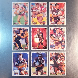 1995 Rugby League NRL Dynamic Series 1 Team Set (9 Cards) Broncos #010-018 - Picture 1 of 2