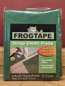FrogTape Almohadillas de tela antideslizantes inferiores 3 almohadillas 2,5' x 3' "Envío gratuito" - Imagen 1 de 2