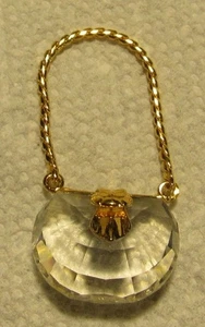 SWAROVSKI CRYSTAL MEMORIES HANDBAG WITH STRAP PURSE 1" x 3/4" - Picture 1 of 2