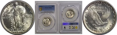 1921 Standing Liberty Quarter   PCGS MS-64 - Image 1 of 3