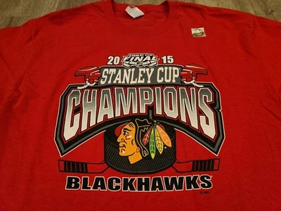 Chicago Blackhawks Stanley Cup Champions T Shirt Size XL New 2015 Kane Towes  - Image 1 of 4