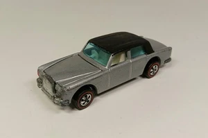 Hot Wheels Redline 1969 ROLLS ROYCE SILVER SHADOW Gray Black Roof White Interior - Picture 1 of 10