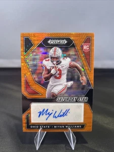 2024 Panini Prizm DP #SSS-MWS Miyan Williams Saturday Star Orange Pulsar /49 - Bild 1 von 2