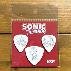 ESP SEGA Sonic The Hedgehog Classic Triangle/Teardrop 1.00mm POM GuitarPick - Picture 1 of 1