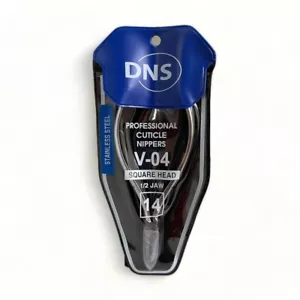 Pinza per cuticole DNS V04 testa quadrata 1/2 ganascia #14 - Foto 1 di 4