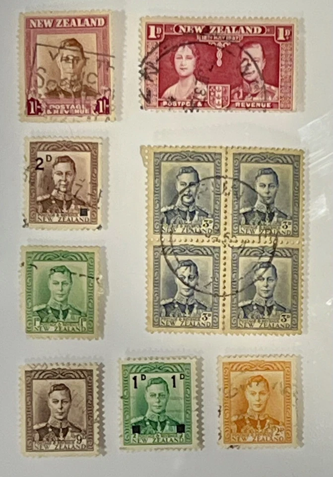 New Zealand Vintage To 1955 KGVI Block Of Four #NY-815 - Image 1 of 1