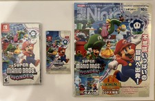 Super Mario Bros Wonder  Trading Card Pack + Magazine + Switch Game Bundle
