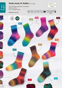 Rellana Fleet Sock Hummingbird - 4ply Sock Wool - 100g - Knitting - 14 Colours - Picture 1 of 44