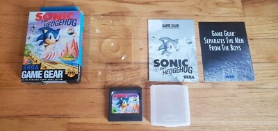 Sonic the Hedgehog 1 Sega Game Gear CIB Cartridge Box Manual Inserts US Version! - Image 1 of 4