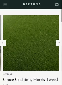 NEW Neptune Harris Tweed Wool Olive - Many Other Neptune Fabric Available - Picture 1 of 9