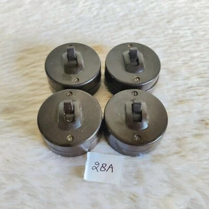 1930s Vintage Vitreous Bakelite Ceramic Electric Plug Working England 2 Pcs 28A - Picture 1 of 5