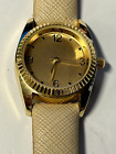 Working Ladies Gold Unbranded Quartz Watch Ab