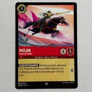 Mulan 118/204 Disney Lorcana The First Chapter Regular Super Rare Card NM - Picture 1 of 2