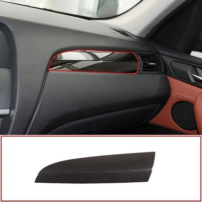 Cubierta del panel del tablero de instrumentos de la consola central de carbono ABS 2011-2017 para BMW X3 F25 Foto 1 de 4