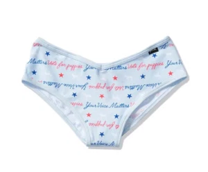 Vs Victorias Secret Pink Cotton Cheekster Panty Underwear Icy Topaz XS - Picture 1 of 2