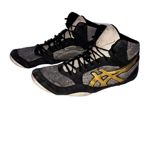 ASICS SnapDown 2 Men’s Wrestling Shoes Size 13 Black Gold 1081A027 - Picture 1 of 11
