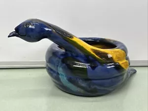 KA SI Serpente Vipera Vaso Ceramica Vaso Colorato Dipinto a Mano Figura in Ceramica - Foto 1 di 11