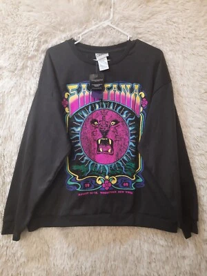 NUEVO HOMBRE XL X-Large Carlos Santana Woodstock 1969 Colorido Estampado Sudadera 2021 Foto 1 de 4