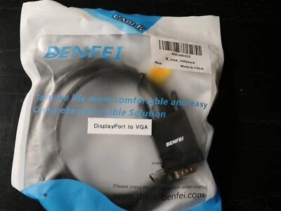 BENFEI X0014IB3OZ Display Port to VGA 6-ft Cable/Adapter - Image 1 of 3